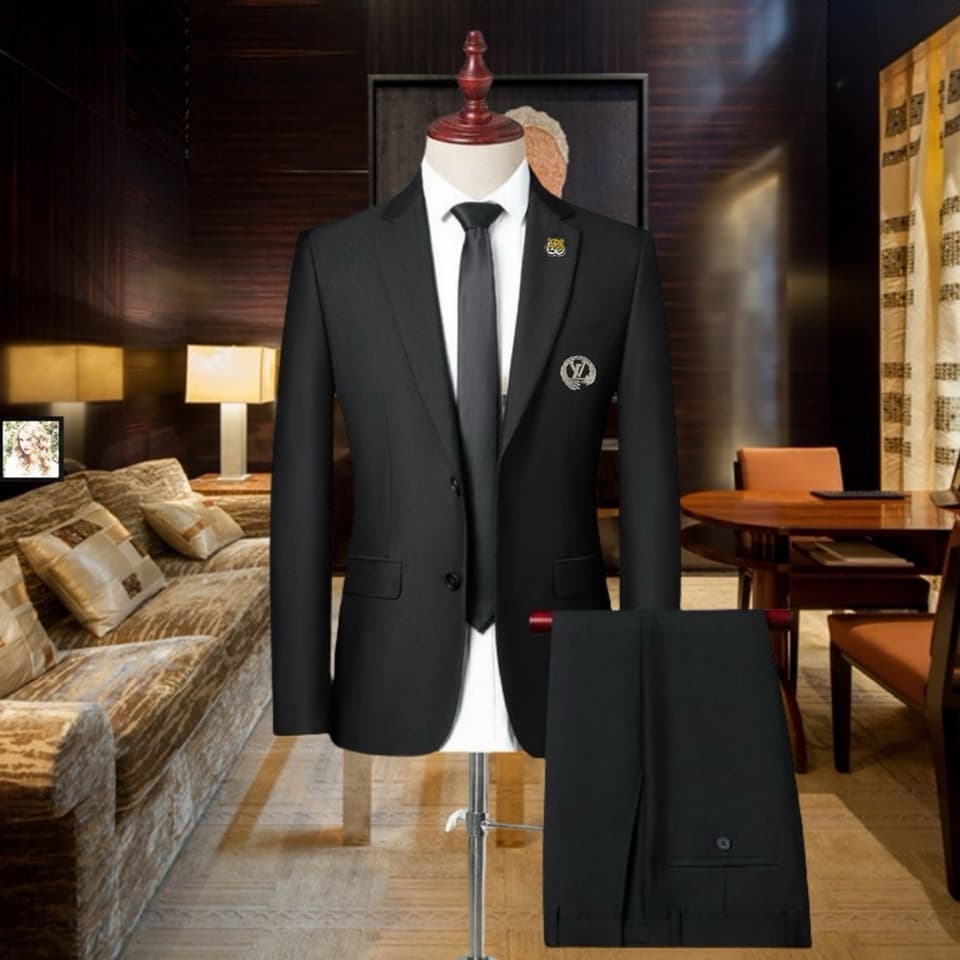C17877 290 jin – Ideal for business occasions! Essential formal attire for negotiations and interviews! Highly recommended by the store. Top-selling item! 🔥 [Louis Vuitton LV] High-end suit sets from the original line, identical to those on the official w — image 1