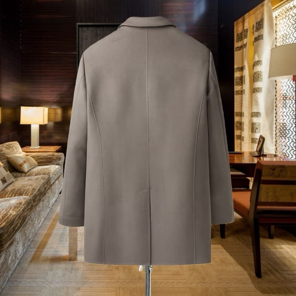 C17876 Recommended by the store! Best-seller item!🔥【Louis Vuitton LV】Real cashmere coat⚡A high-end wool coat for men from a famous brand⚡Top-quality craftsmanship from Europe and America. Original items🐂Picked up at the warehouse🍀World-class men’s clothin — image 4