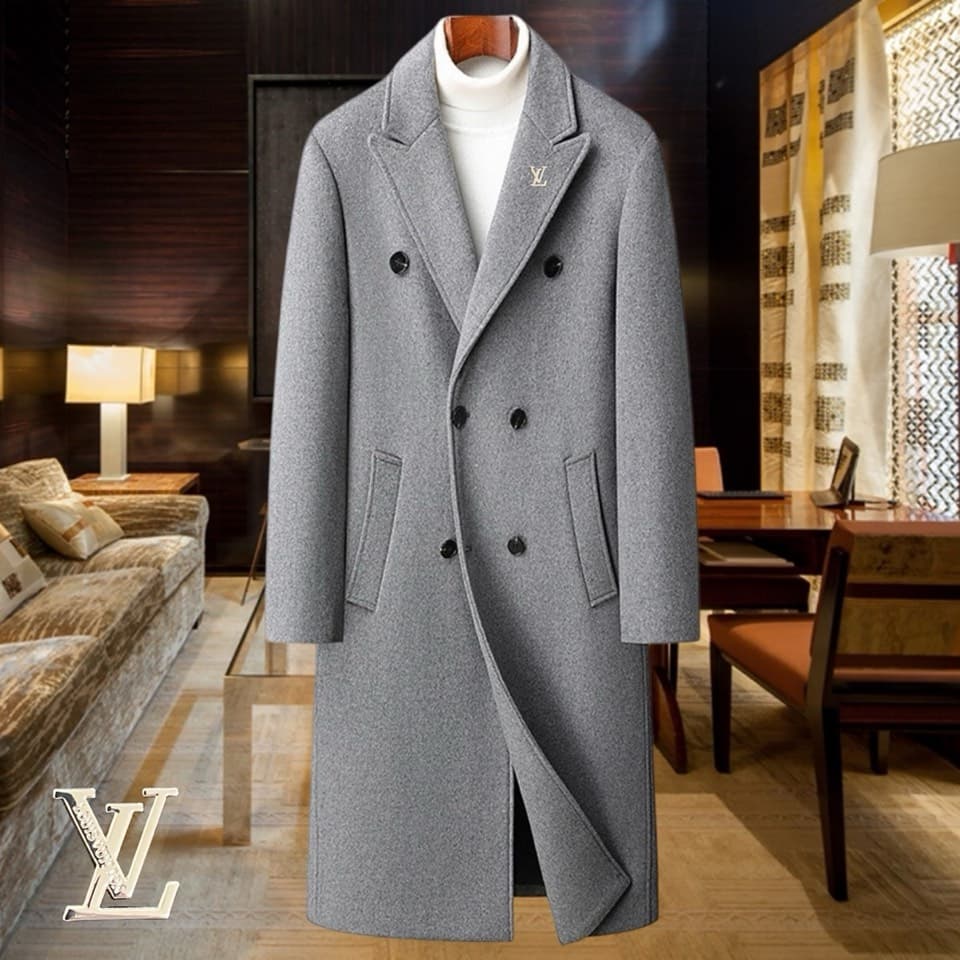 C17857 Highly recommended by the store! The main product to promote! 🔥 [LV Louis Vuitton] Real wool coat⚡ A high-end wool coat for men from a top brand⚡ Uses top European craftsmanship; original items🐂 Delivered to the warehouse🍀 Top-quality men’s clothin — image 2