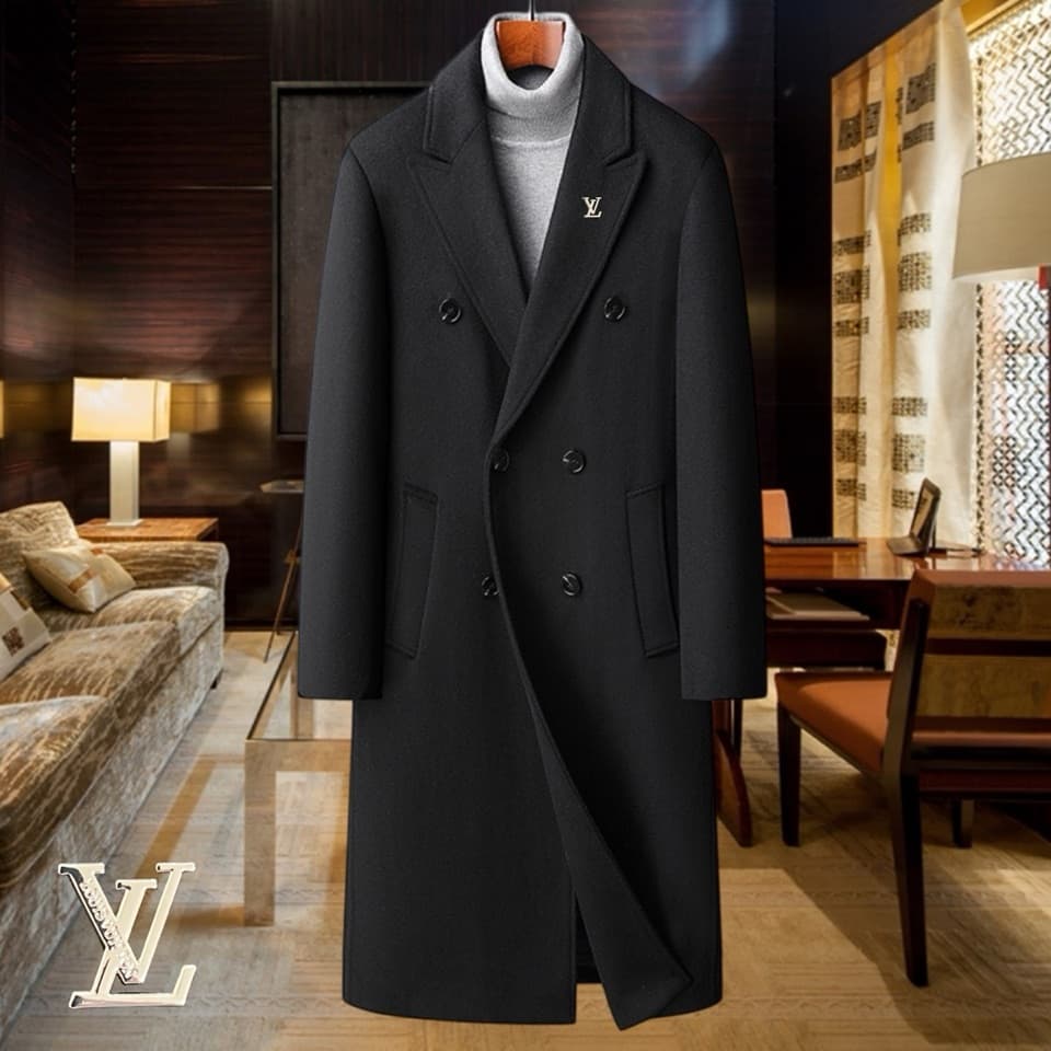 C17857 Highly recommended by the store! The main product to promote! 🔥 [LV Louis Vuitton] Real wool coat⚡ A high-end wool coat for men from a top brand⚡ Uses top European craftsmanship; original items🐂 Delivered to the warehouse🍀 Top-quality men’s clothin — image 1