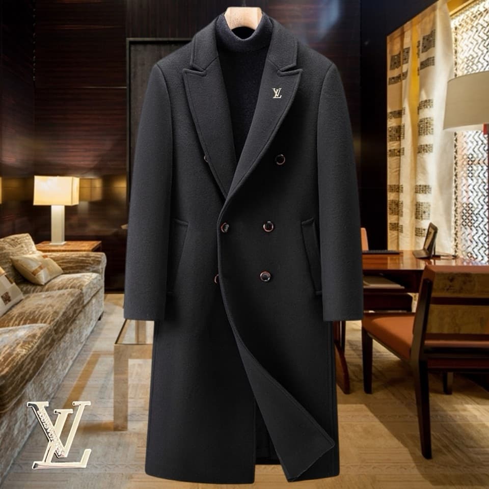 C17856 Recommended by the store! The top-selling product! 🔥 [LV Louis Vuitton] Real wool coat ⚡️ High-end wool coat for men from a luxury brand ⚡️ Top-quality European craftsmanship – original items 🐂 The products are stored in the warehouse 🍀 World-class — image 2