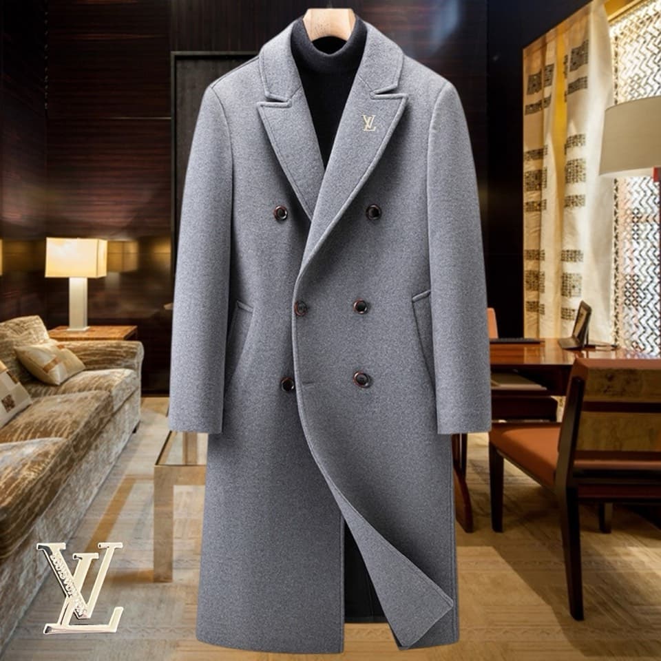 C17856 Recommended by the store! The top-selling product! 🔥 [LV Louis Vuitton] Real wool coat ⚡️ High-end wool coat for men from a luxury brand ⚡️ Top-quality European craftsmanship – original items 🐂 The products are stored in the warehouse 🍀 World-class — image 4