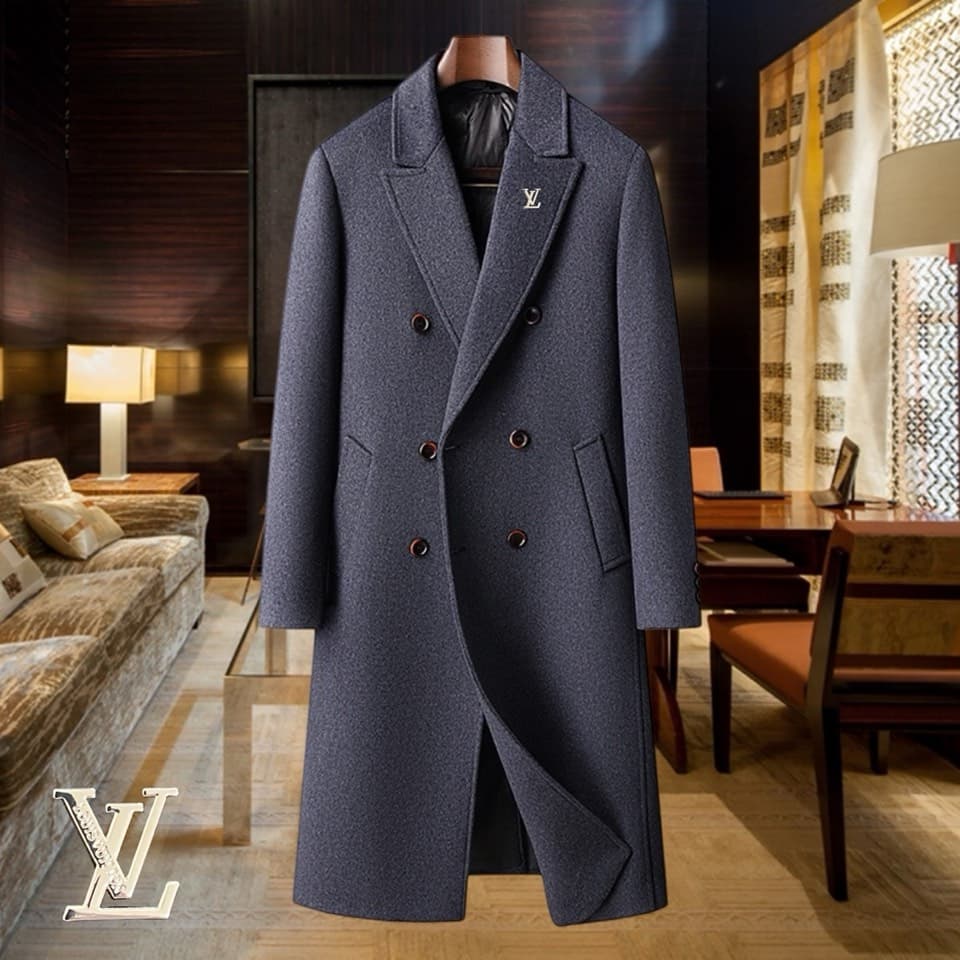 C17856 Recommended by the store! The top-selling product! 🔥 [LV Louis Vuitton] Real wool coat ⚡️ High-end wool coat for men from a luxury brand ⚡️ Top-quality European craftsmanship – original items 🐂 The products are stored in the warehouse 🍀 World-class — image 1
