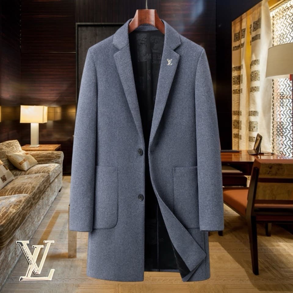 C17855 Highly recommended by the store! Best-seller product!🔥【LV Louis Vuitton】Real wool coat⚡A high-end wool coat for men from a famous brand⚡Top-quality European craftsmanship, original items🐂The products are stored in the warehouse🍀World-class men’s cl — image 1
