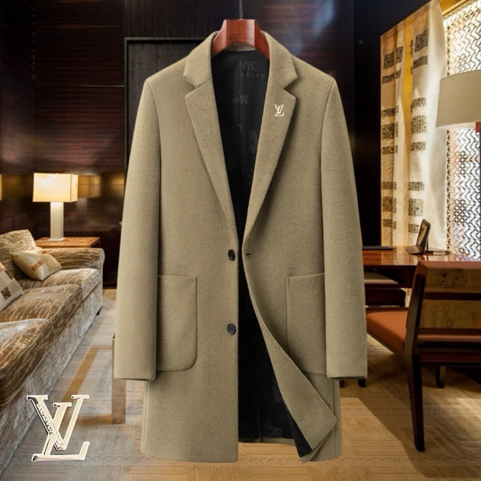 C17855 Highly recommended by the store! Best-seller product!🔥【LV Louis Vuitton】Real wool coat⚡A high-end wool coat for men from a famous brand⚡Top-quality European craftsmanship, original items🐂The products are stored in the warehouse🍀World-class men’s cl — image 4