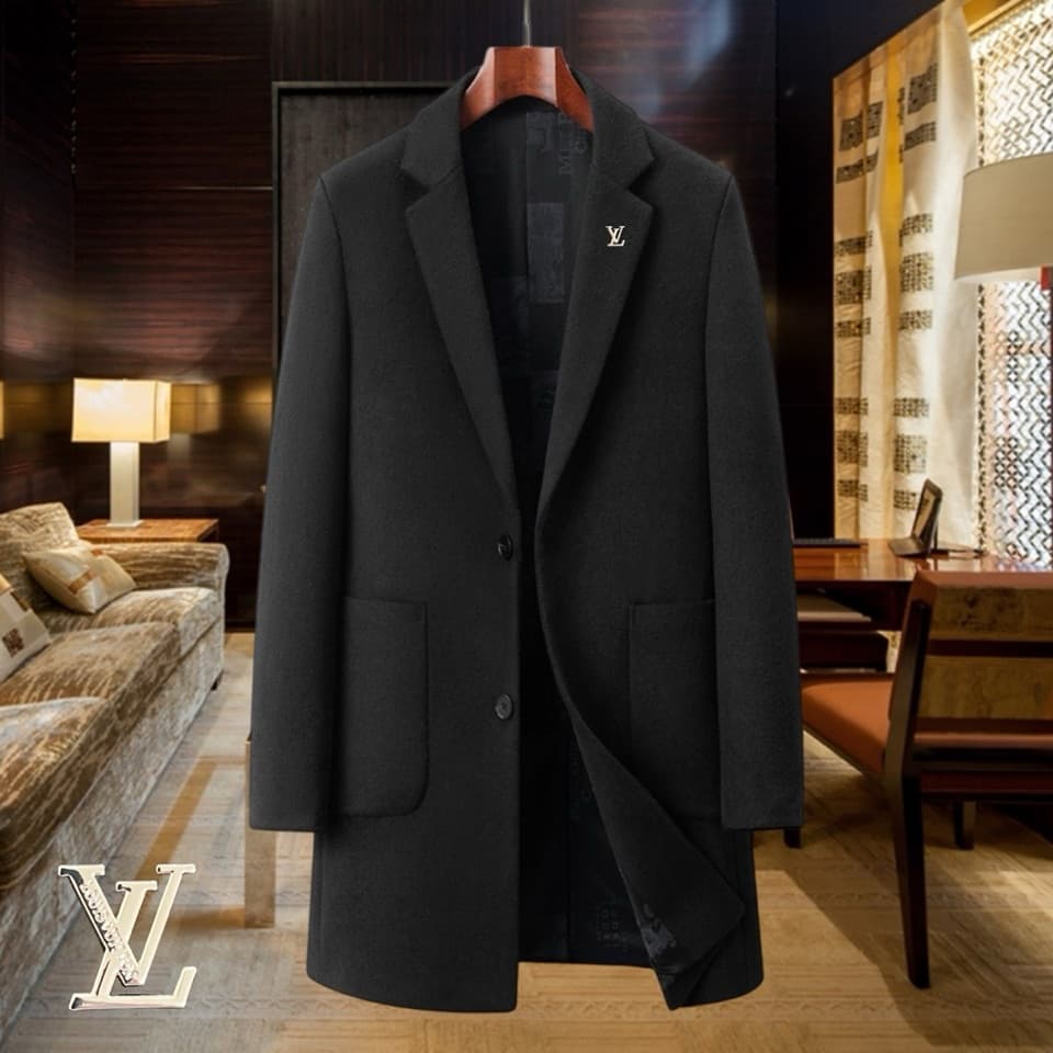 C17855 Highly recommended by the store! Best-seller product!🔥【LV Louis Vuitton】Real wool coat⚡A high-end wool coat for men from a famous brand⚡Top-quality European craftsmanship, original items🐂The products are stored in the warehouse🍀World-class men’s cl — image 3