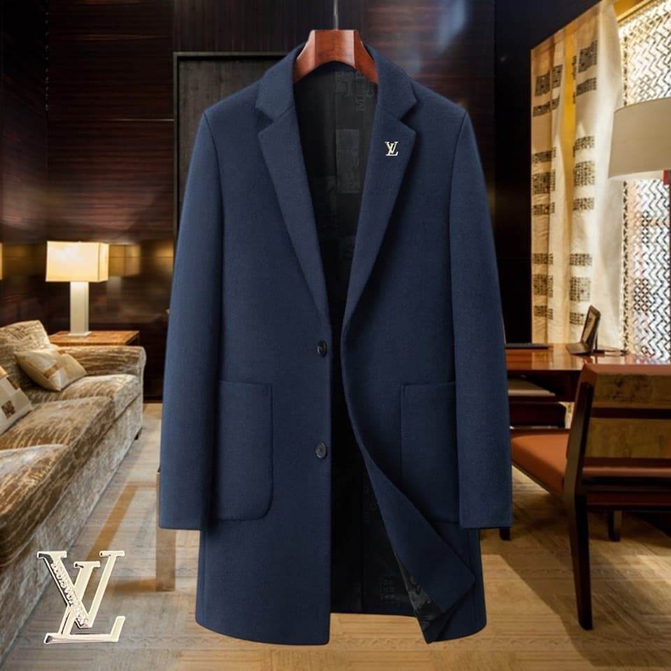 C17855 Highly recommended by the store! Best-seller product!🔥【LV Louis Vuitton】Real wool coat⚡A high-end wool coat for men from a famous brand⚡Top-quality European craftsmanship, original items🐂The products are stored in the warehouse🍀World-class men’s cl — image 2