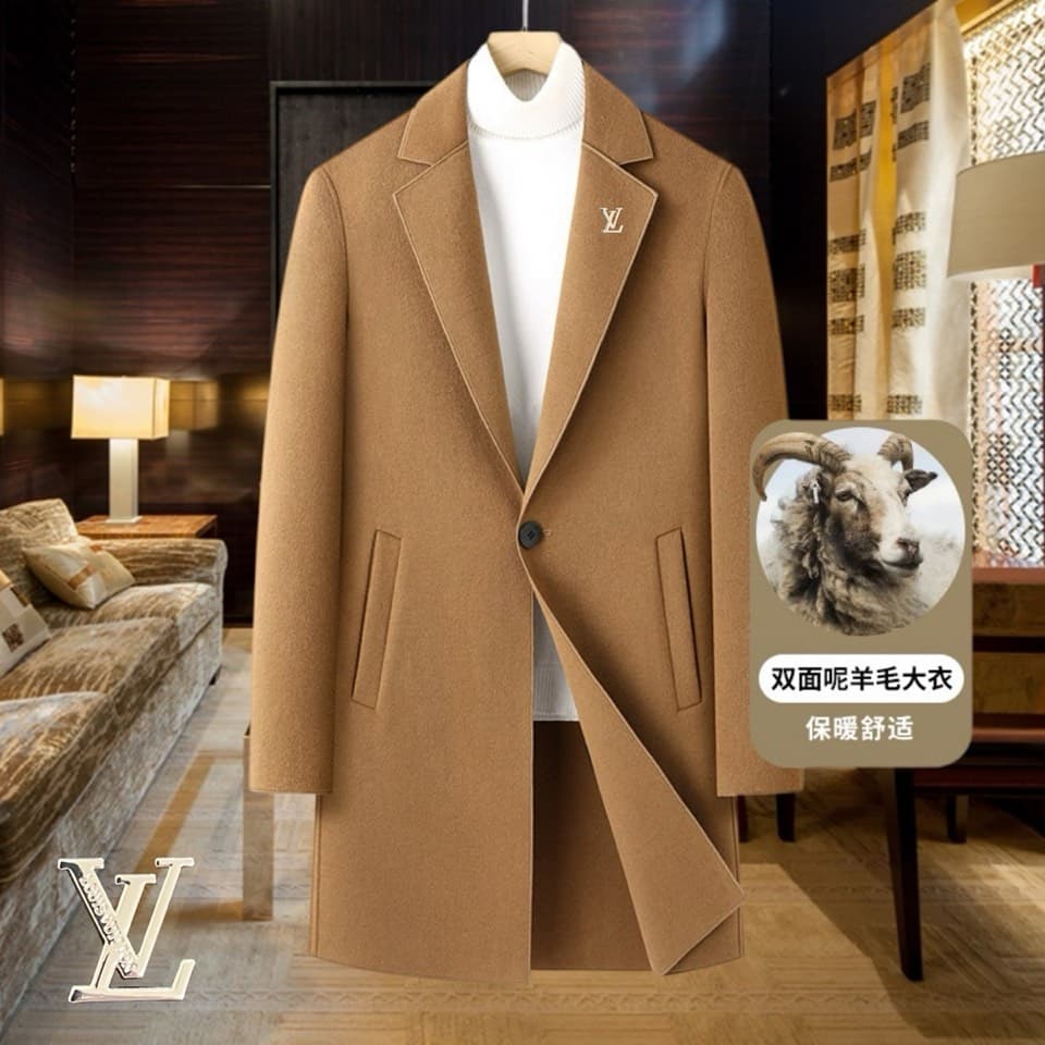 C17854 Highly recommended by the store! The main product to promote! 🔥 [LV Louis Vuitton] True wool coat ⚡️ A high-end wool coat for men from a top brand ⚡️ Uses top European craftsmanship; original items 🐂 Delivered to the warehouse 🍀 Top-quality men’s c — image 1