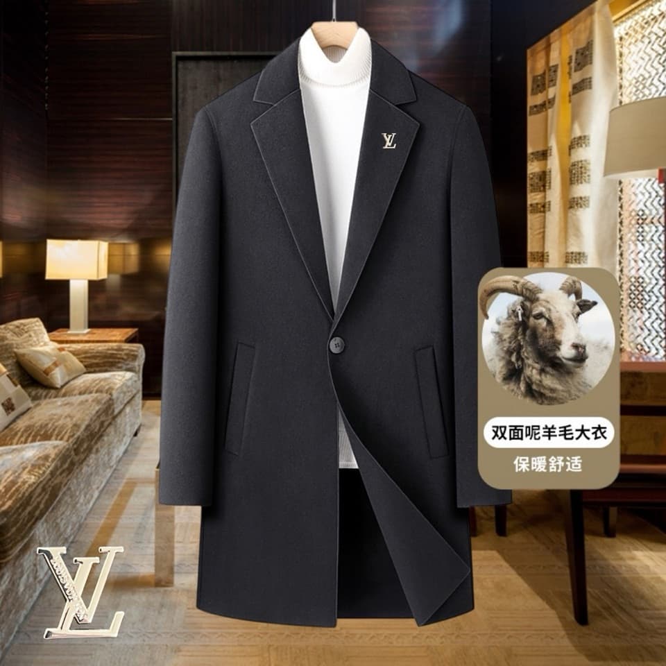 C17854 Highly recommended by the store! The main product to promote! 🔥 [LV Louis Vuitton] True wool coat ⚡️ A high-end wool coat for men from a top brand ⚡️ Uses top European craftsmanship; original items 🐂 Delivered to the warehouse 🍀 Top-quality men’s c — image 2