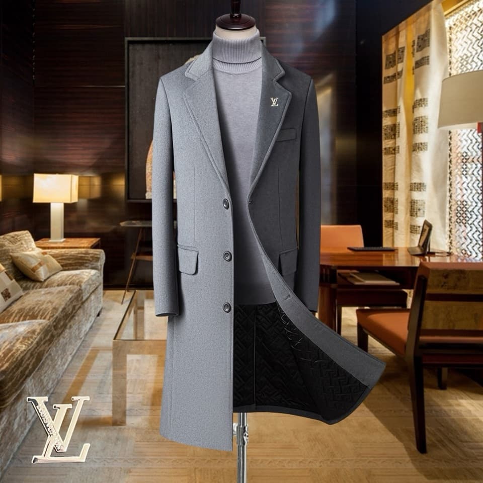 C17853 Highly recommended by the store! The best-selling item! 🔥 [LV Louis Vuitton] Real wool coat ⚡️ A high-end wool coat for men from a prestigious brand ⚡️ Top-quality craftsmanship from Europe and America – original items 🐂 The products are stored in  — image 2