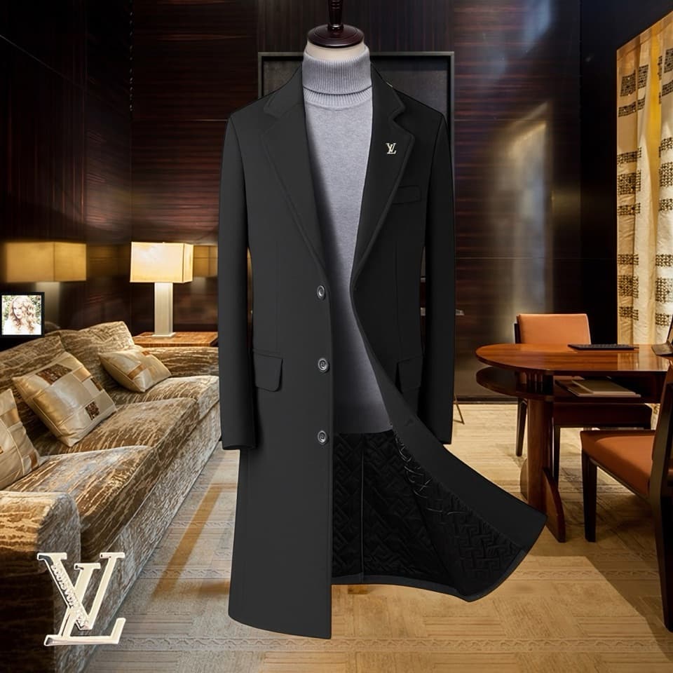 C17853 Highly recommended by the store! The best-selling item! 🔥 [LV Louis Vuitton] Real wool coat ⚡️ A high-end wool coat for men from a prestigious brand ⚡️ Top-quality craftsmanship from Europe and America – original items 🐂 The products are stored in  — image 1