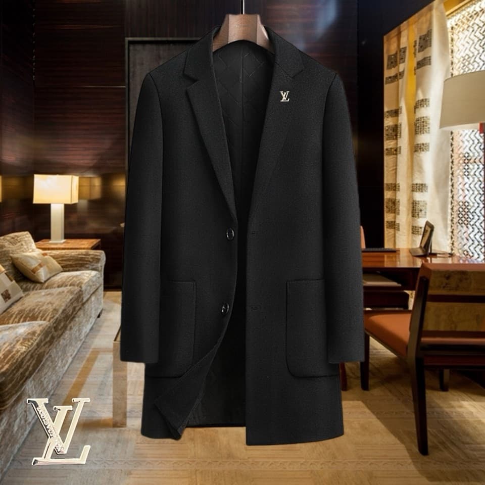 C17852 Highly recommended by the store! Best-selling item! 🔥 [LV Louis Vuitton] Real wool coat ⚡️ High-end wool coat for men from a famous brand ⚡️ Top-quality European craftsmanship – original items 🐂 The product has been stored in the warehouse 🍀 World- — image 1