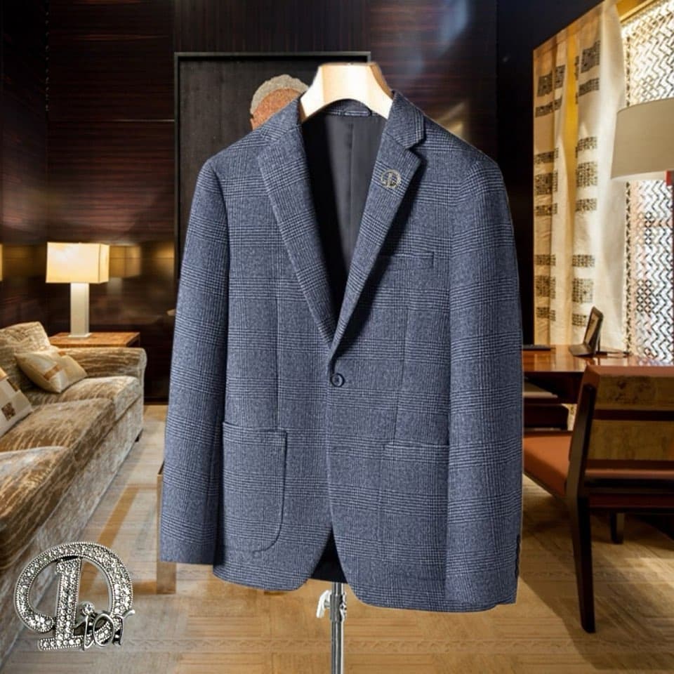 C17851 High-end product 100% wool fabric 【DIOR】100% wool fabric. New autumn/winter suits made of comfortable wool fabric! These casual blazers are a high-class fashion item that truly highlights one’s style. They are essential pieces in any wardrobe; they — image 1