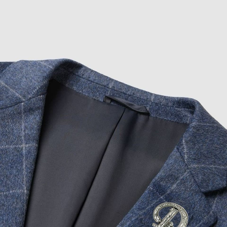 C17849 High-end product 100% wool fabric 【DIOR】100% wool fabric. New autumn/winter suits made of comfortable wool fabric! A stylish casual or dress style suit with high aesthetic value and excellent design. This imported wool fabric is a high-quality suit — image 3