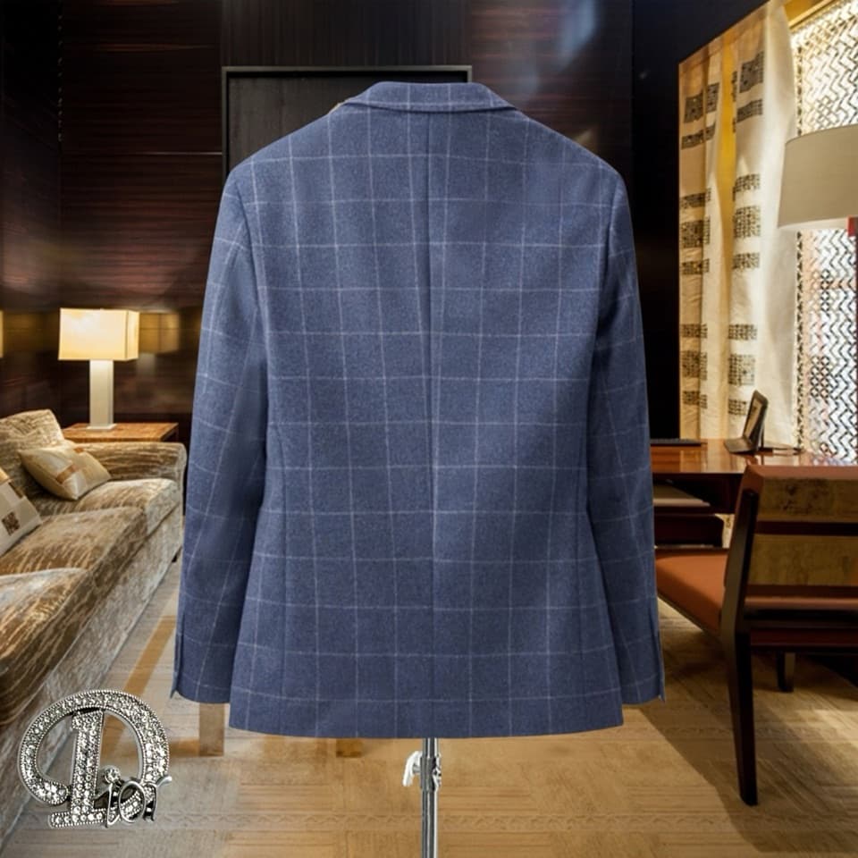 C17849 High-end product 100% wool fabric 【DIOR】100% wool fabric. New autumn/winter suits made of comfortable wool fabric! A stylish casual or dress style suit with high aesthetic value and excellent design. This imported wool fabric is a high-quality suit — image 2