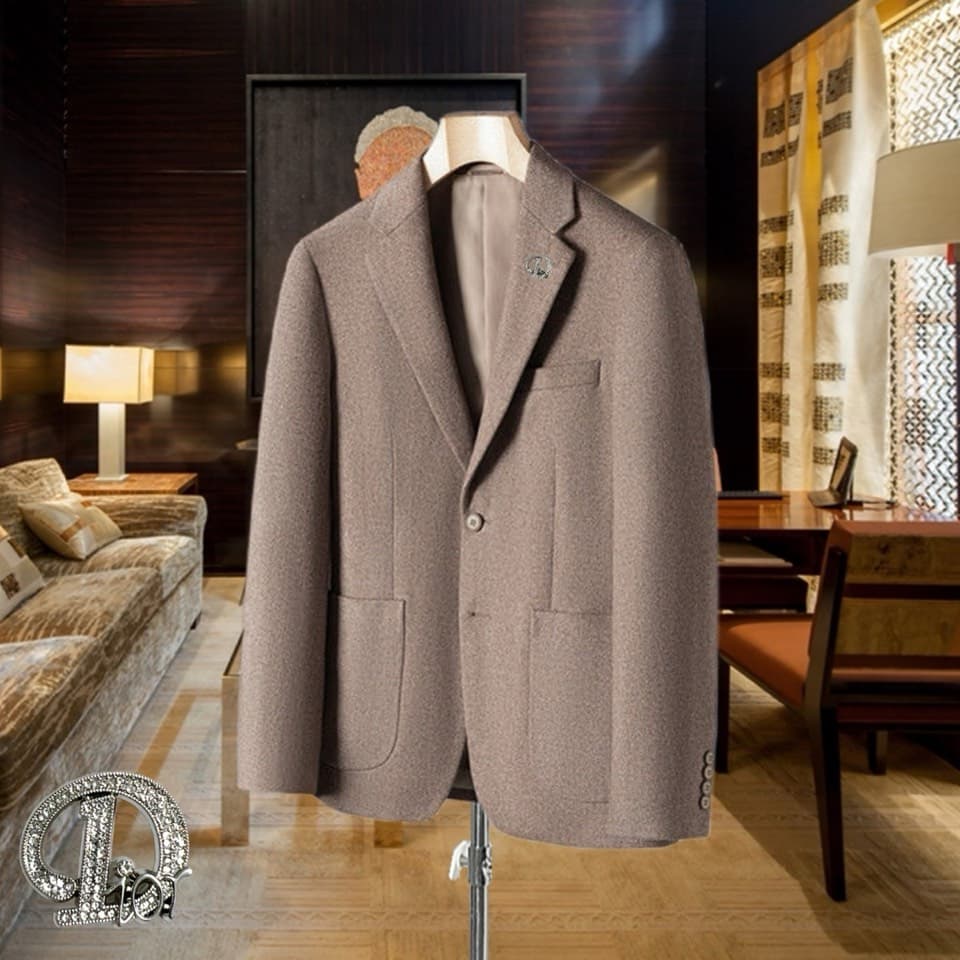 C17848 High-end product 100% wool fabric 【DIOR】100% wool fabric. New autumn/winter suits made of comfortable wool fabric! These casual trousers/one-piece suits are a high-class fashion item that truly highlights one’s style. It’s an imported wool fabric w — image 1