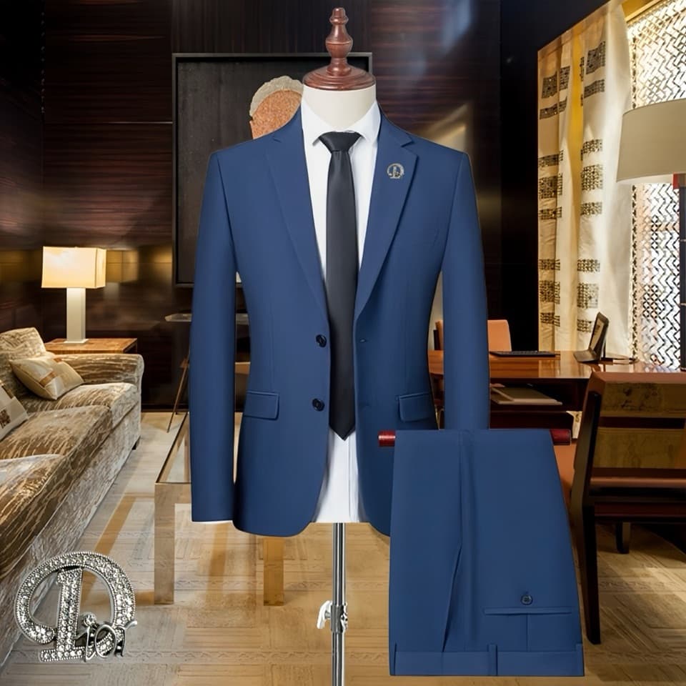 C17847 The preferred choice for business occasions! Essential formal attire for negotiations and interviews! Highly recommended by store staff! A must-have item! 🔥 [DIOR] High-end suit sets, identical to those on the official website. Two-piece suits, lat — image 1