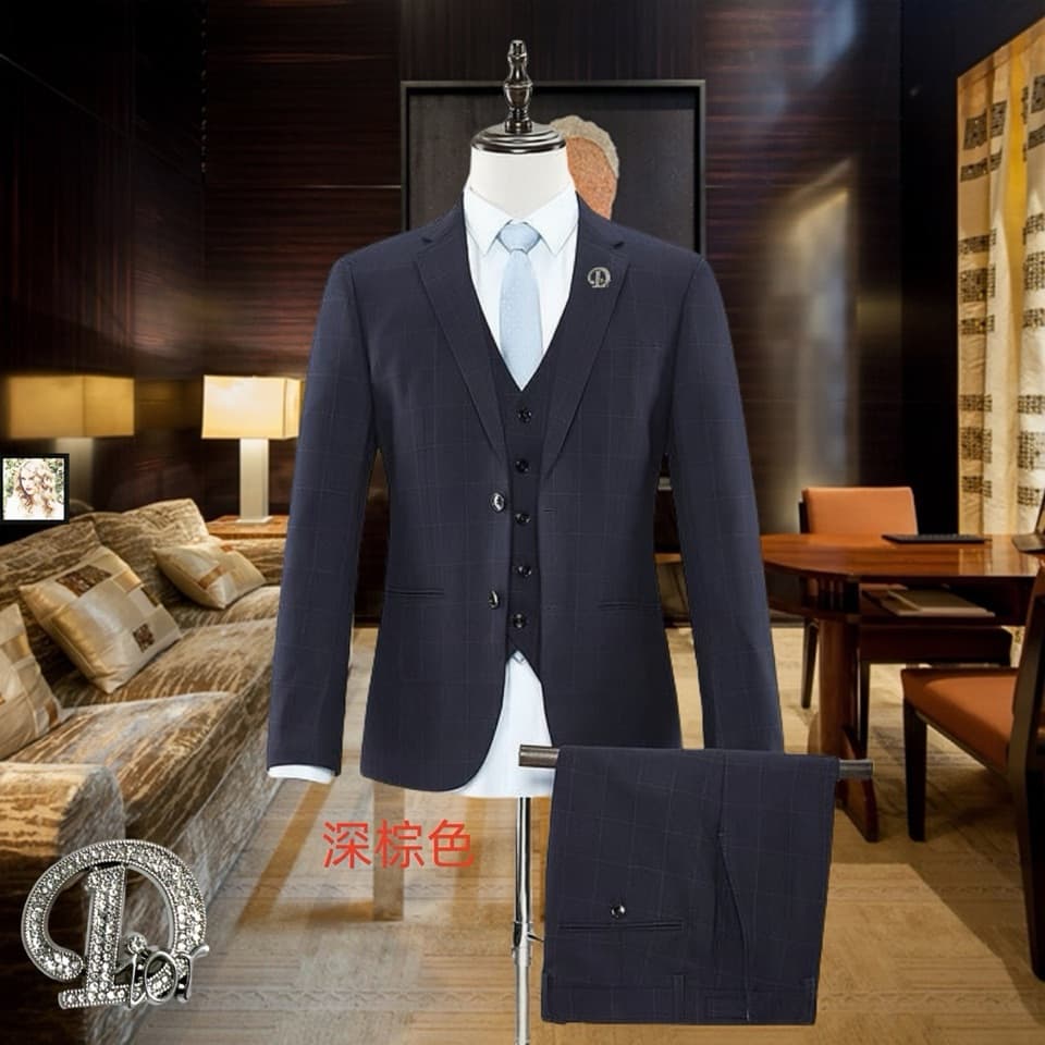 C17845 The preferred choice for business occasions! Essential formal attire for business negotiations and interviews! Wedding dresses! Highly recommended by stores! Top-selling products! [DIOR] High-end suit sets from the original collection – identical t — image 1