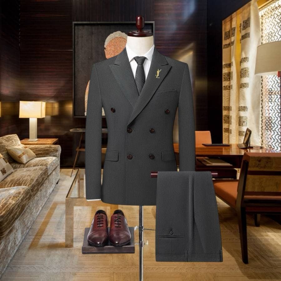 C17842 The preferred choice for business occasions! Essential formal attire for business negotiations and interviews! Wedding dresses! Highly recommended by stores! Top-selling products! 🔥 [YSL] High-end suit sets, identical to those on the official websi — image 2