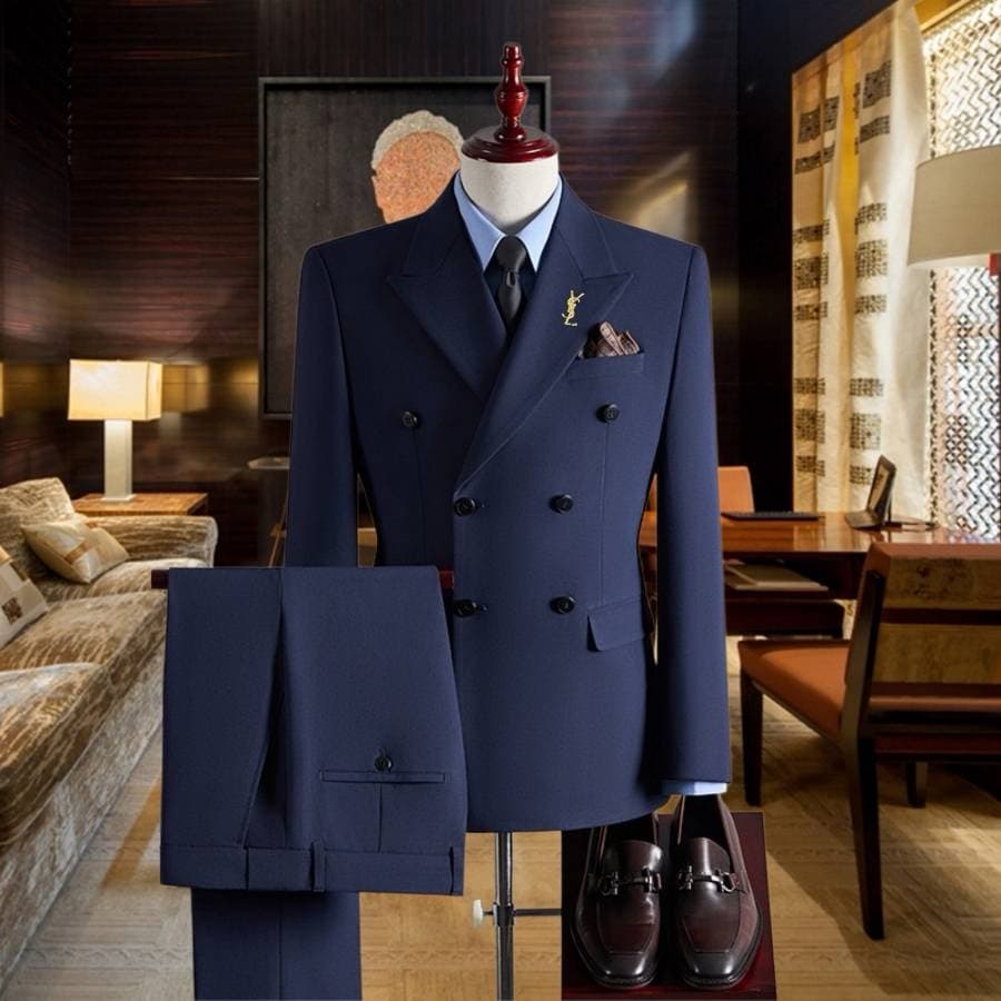 C17837 Ideal for business use! Essential formal attire for business meetings and interviews! Wedding dresses! Highly recommended by stores! Top-selling products! 🔥 [YSL] High-end suit sets from the original line, identical to those on the official website — image 1