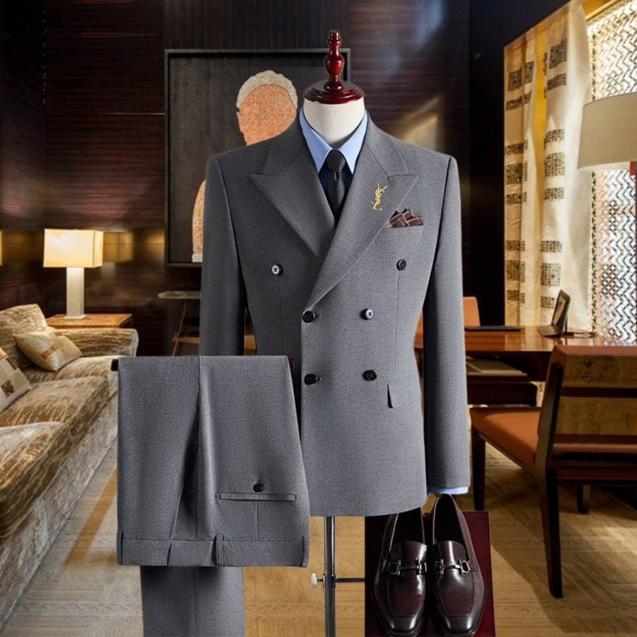 C17836 The preferred choice for business occasions! Essential formal attire for business negotiations and interviews! Wedding dresses! Highly recommended by stores! Top-selling products! 🔥 [YSL] High-end suit sets, identical to those on the official websi — image 2