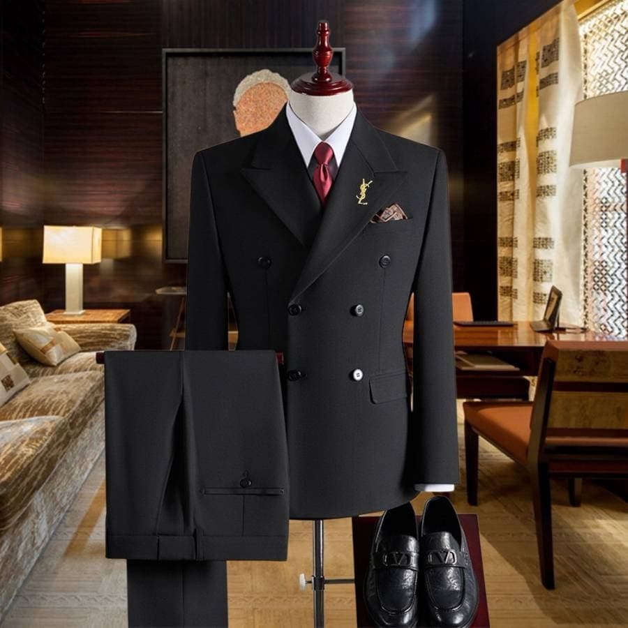 C17836 The preferred choice for business occasions! Essential formal attire for business negotiations and interviews! Wedding dresses! Highly recommended by stores! Top-selling products! 🔥 [YSL] High-end suit sets, identical to those on the official websi — image 1