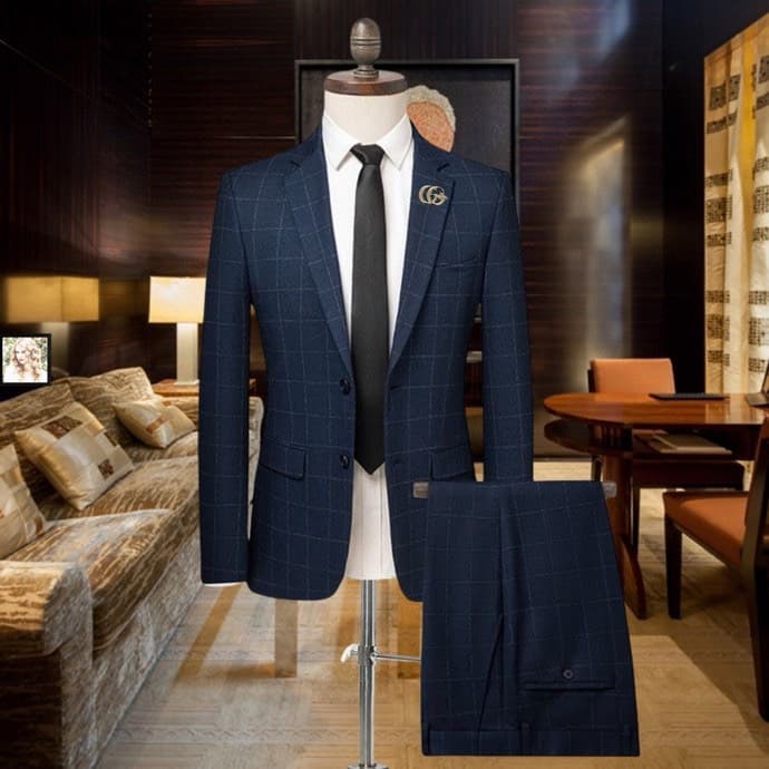 C17830 The preferred choice for business occasions! Essential formal attire for business negotiations and interviews! Wedding dresses! Highly recommended by stores! Top-selling products! [GUCCI] Original high-end suit sets – identical to those on the offi — image 2