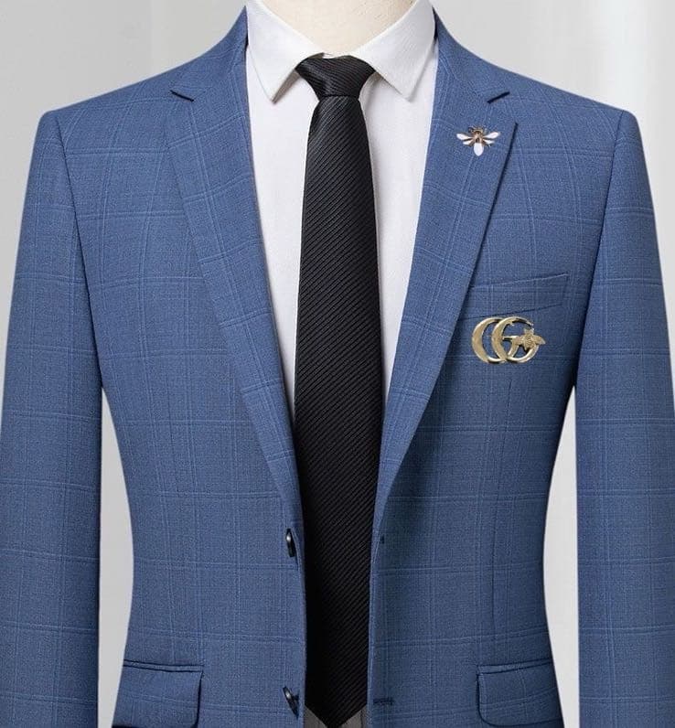C17825 Top-quality wool fabric. Composition: 67% wool, 26% polyester fiber, 5% spandex, 2% silk. Highly recommended by the store! The main product is a hit! 🔥 [GUCCI] Original high-end suit sets from the official website. A complete set of suits, new mode — image 3