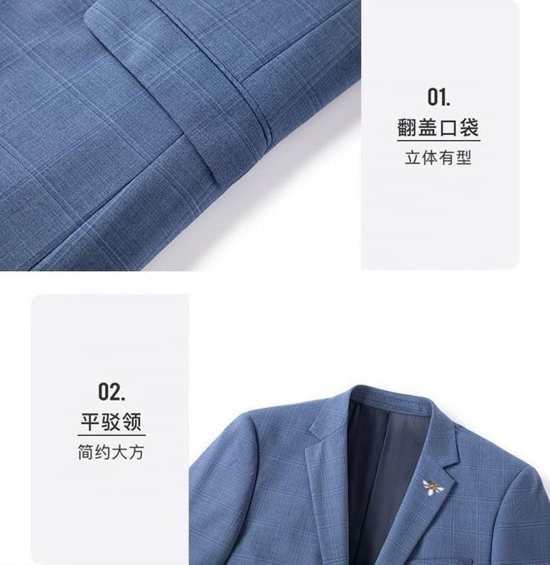 C17825 Top-quality wool fabric. Composition: 67% wool, 26% polyester fiber, 5% spandex, 2% silk. Highly recommended by the store! The main product is a hit! 🔥 [GUCCI] Original high-end suit sets from the official website. A complete set of suits, new mode — image 4