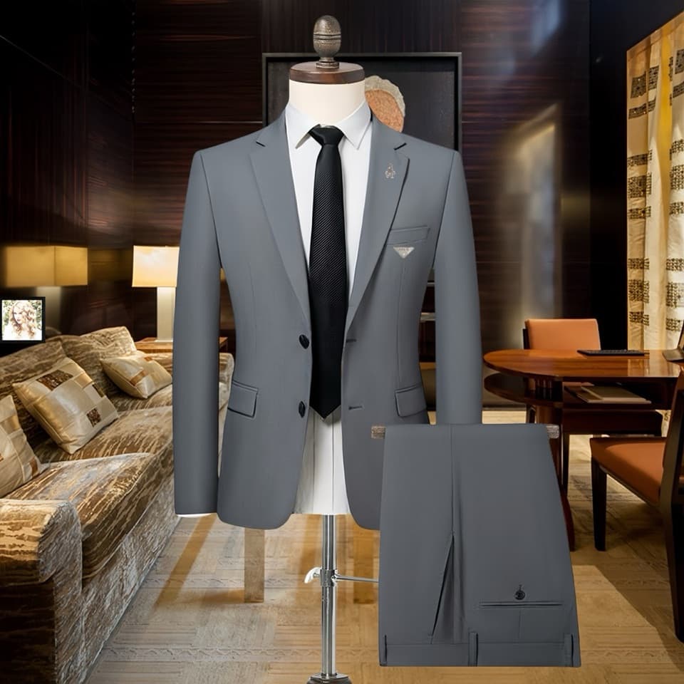 C17817 Top-quality wool fabric. Composition: 100% wool, 10% spandex, 10% silk. Highly recommended by the store! Our best-selling product! 🔥 [PRADA] Original high-end suit set from the official website. Two-piece suit, new model for fashion shows. The high