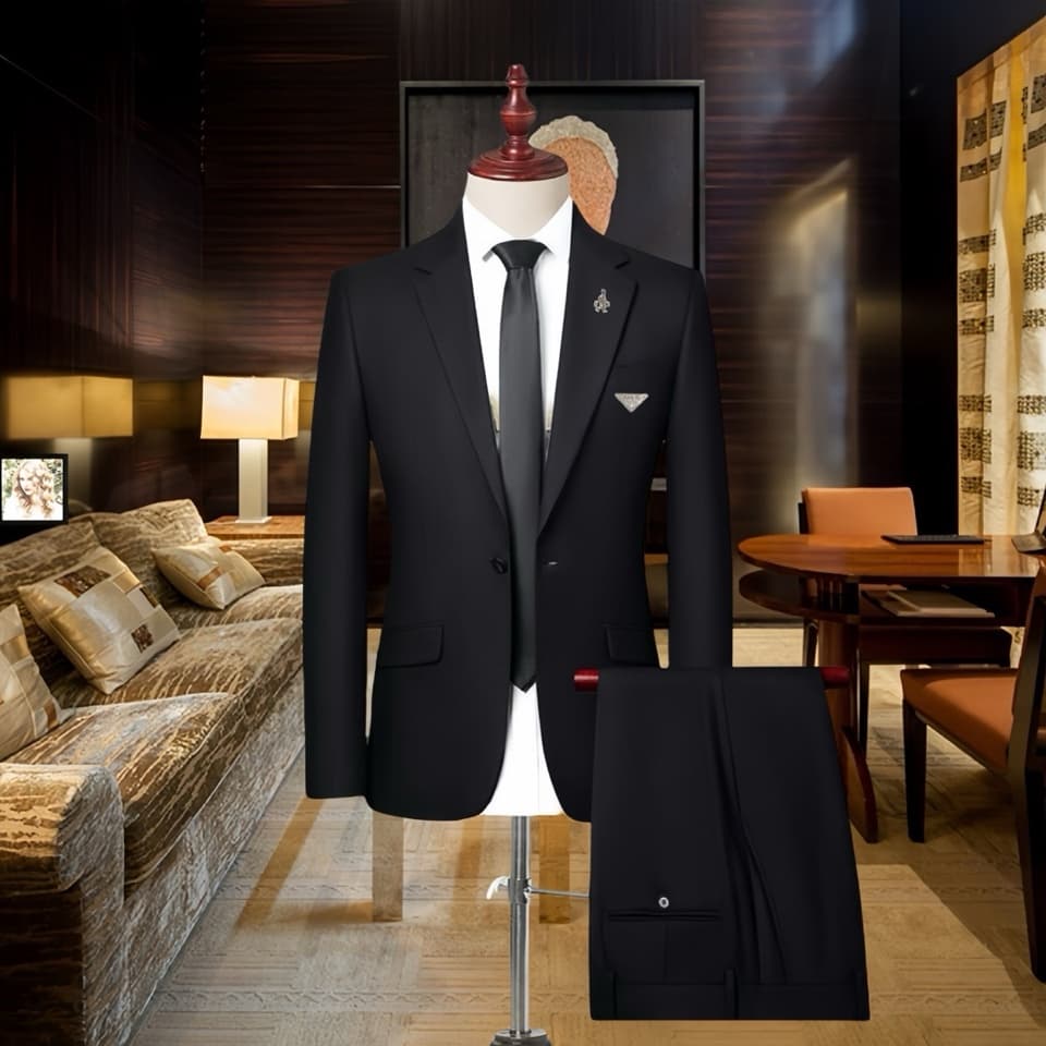 C17818 Top-quality wool fabric – highly recommended by the store’s staff! The main product to be promoted! 🔥 [PRADA] Original high-end suit sets from the official website. A complete set of suits, newly designed for fashion shows. The most advanced versio