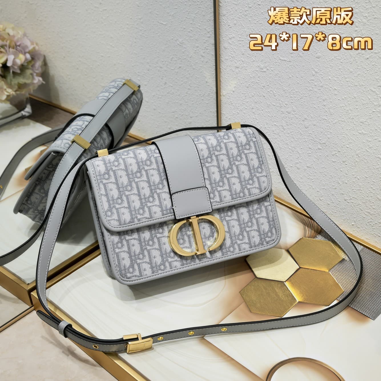 C1824 🆕【Di0r 30 Montaigne♥️Montaigne Bag】with box — image 1