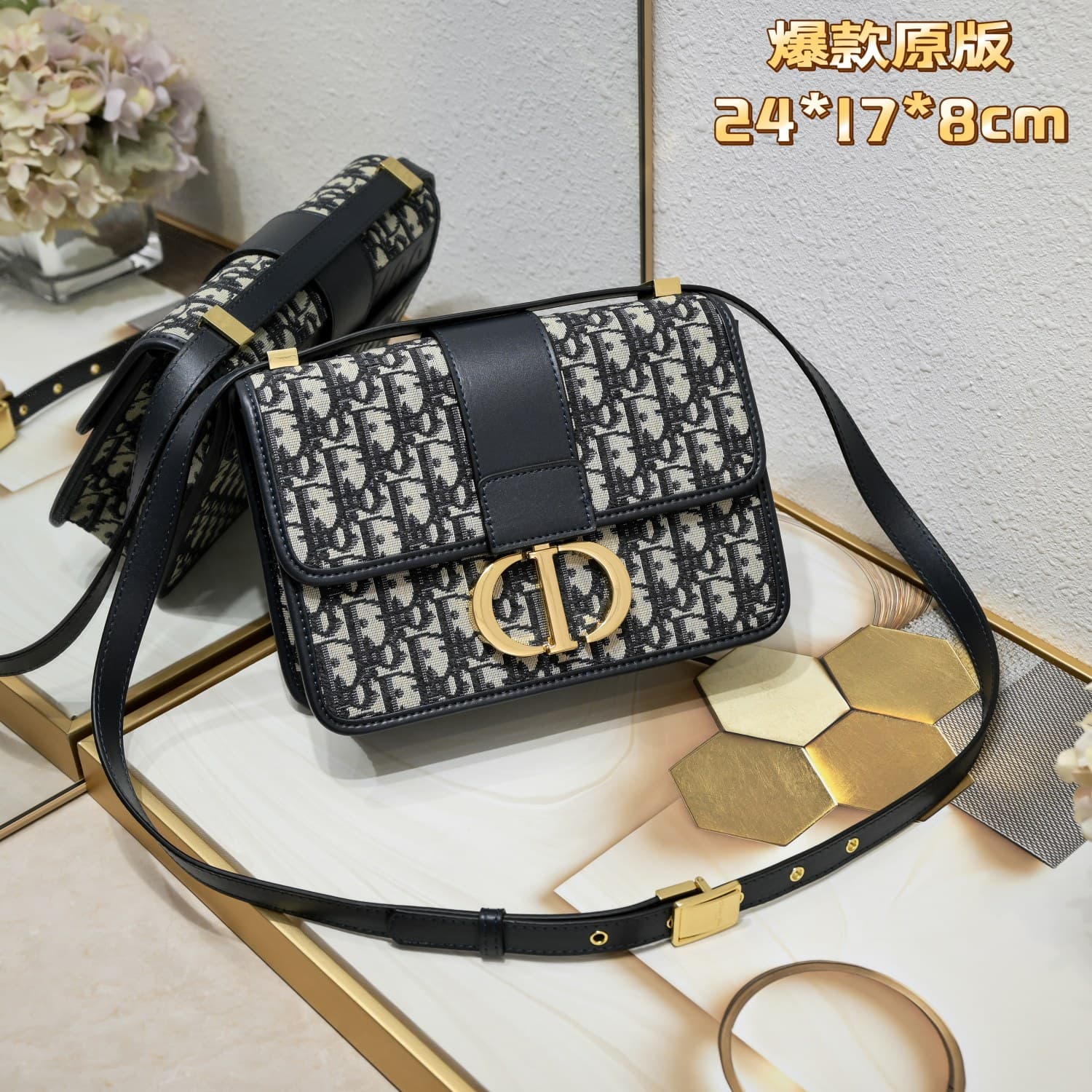 C1825 🆕【Di0r 30 Montaigne♥️Montaigne Bag】with box — image 1
