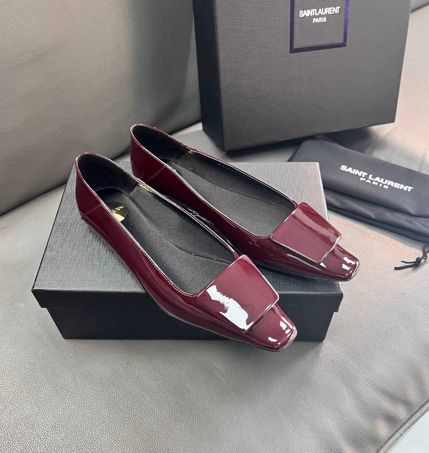 D12220 🇫🇷YSL 25A Square-toed Saint Laurent new model – sexy and elegant shoes — image 1
