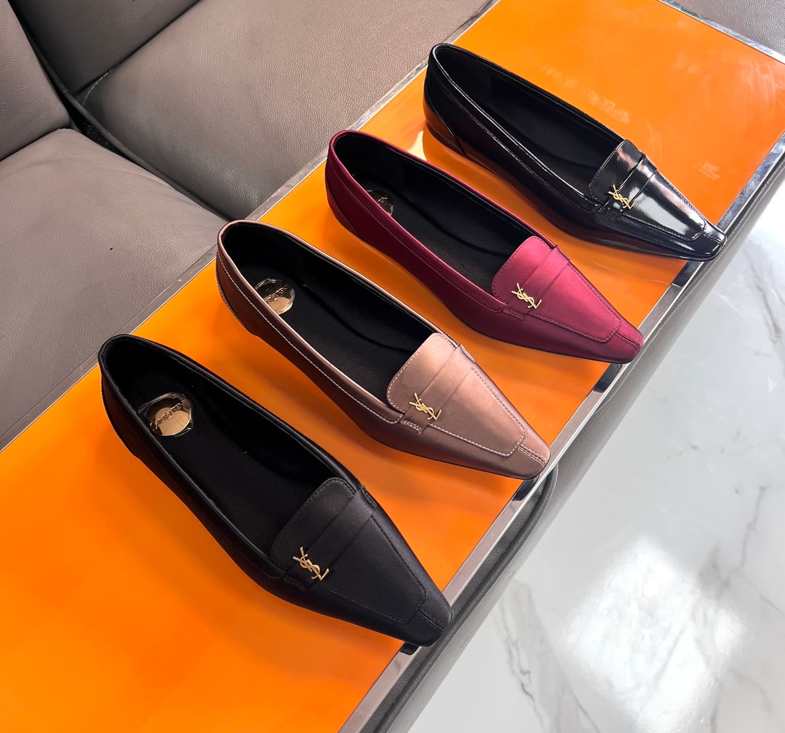 D12212 YSL Saint Laurent new model petite square-toe LeFort shoes — image 1