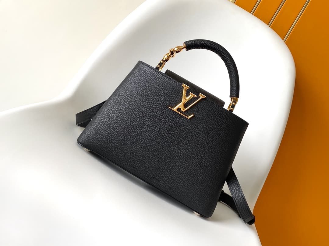 C4963 💰 Dynamic encoding chip, premium original brand leather. M23943 – black; M23944 – beige; M23945 – gray; 21cm — image 1