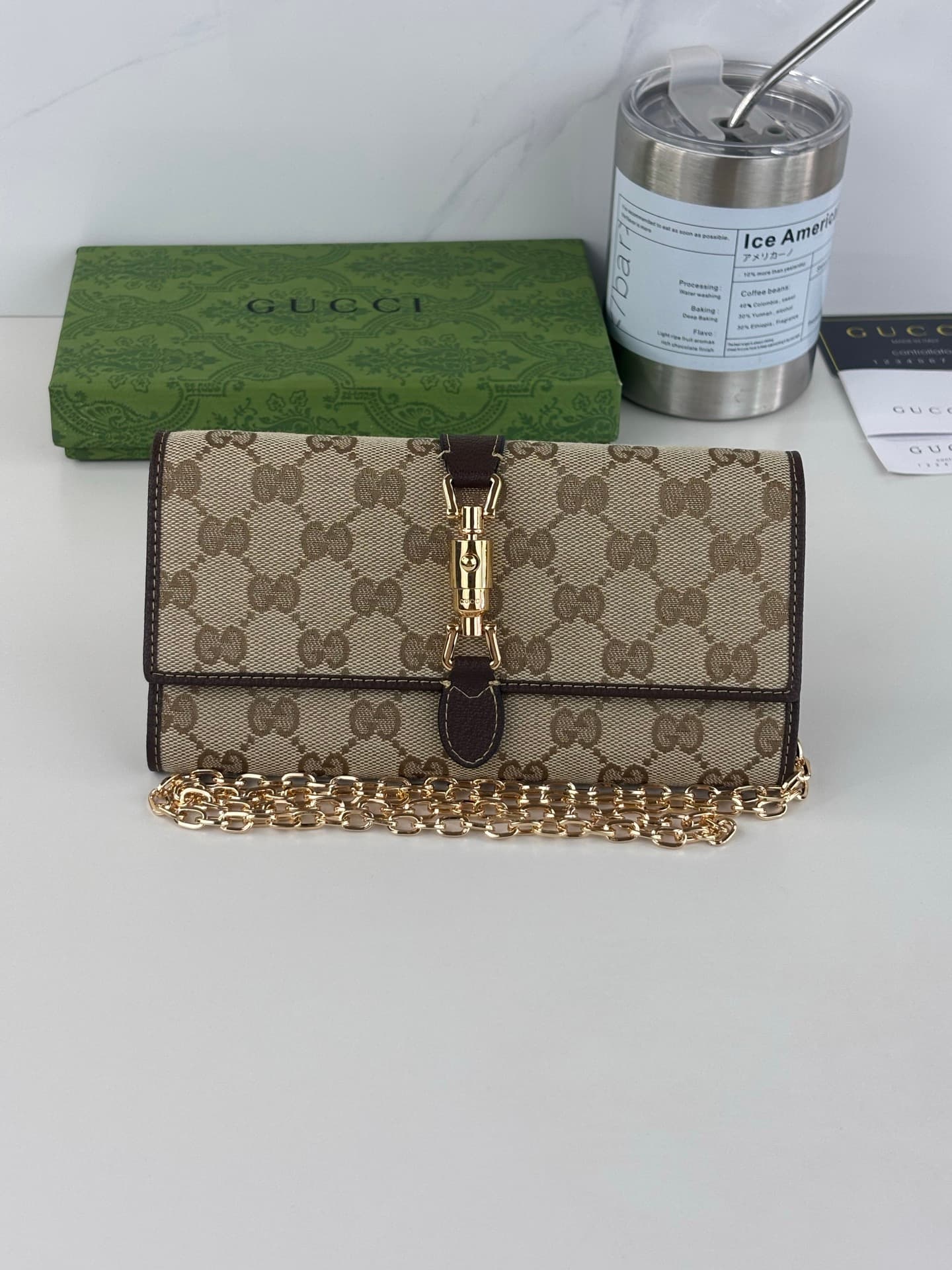 C3951 GUCCl2026 The collection/series has just been launched. The new small accessories series draws inspiration from the Gucci Jackie 1961 series, reinterpreting the classics with a modern style. This item can be carried on one shoulder. It is made of l — image 1