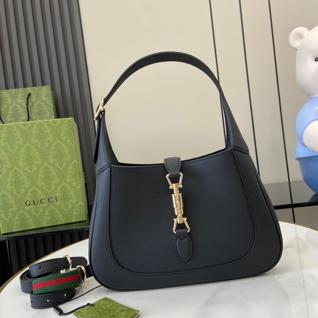 C4057 ‼️【New Product】2024 autumn/winter collection – a fresh interpretation of Gucci Jackie. The 1961 shoulder bag is made from high-quality Gucci Rosso Ancora leather. It features a new light gold-colored push-button closure, highlighting the brand’s exq — image 1