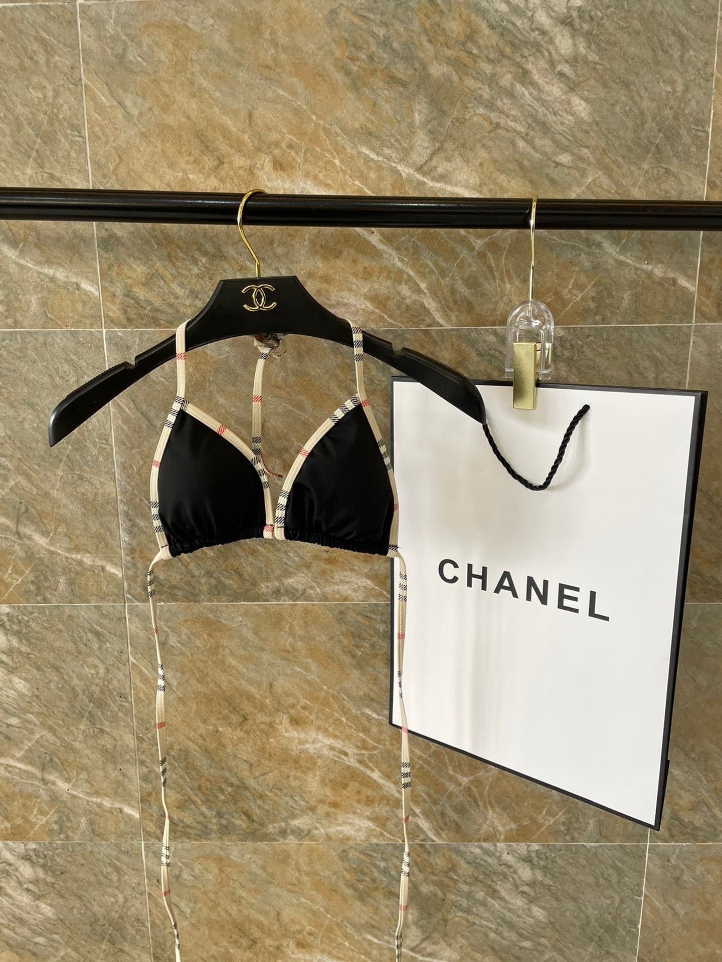 C24962 Burberry swimsuit – The new Burberry bikini 👙 works perfectly on the body! It goes on sale at all stores simultaneously, giving it a fashionable look. It helps keep you looking younger and gives a sense of youthful energy. — image 1