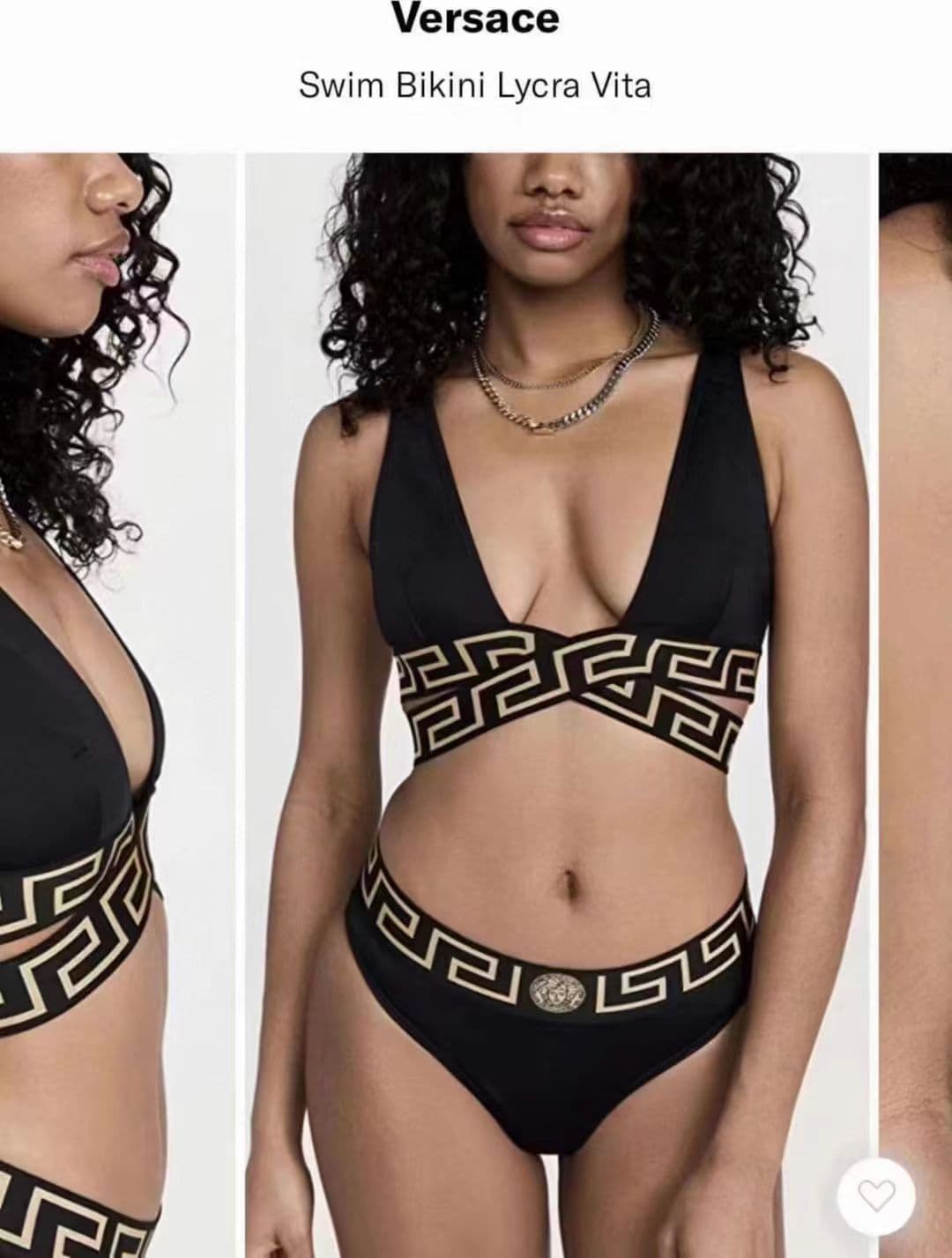 C24967 Versace swimsuits – Versace’s new split-seat swimsuits 😍🥰 These swimsuits are suitable for various situations 🏊♀️ At the beach, swimming pools, hot springs, water parks, and rafting trips – they work well all the time 😌 They can also be worn with — image 1