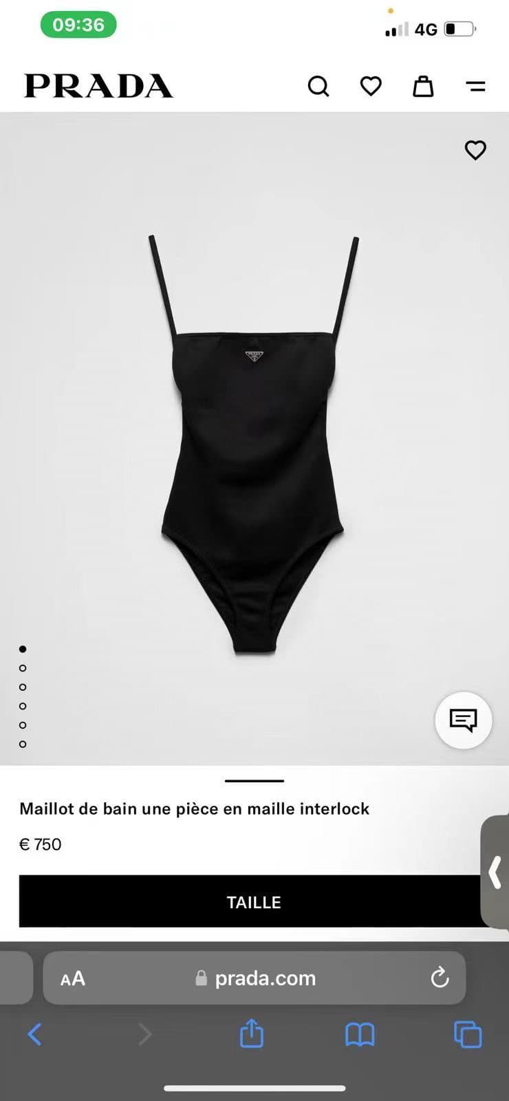 C24918 Prada one-piece swimsuit 😍🥰 – suitable for various swimming scenarios 🏊♀️. It can be used at the beach, swimming pools, hot springs, water parks, and rafting trips 😌. It’s also great as an underwear. The one-piece design covers the midriff and mak — image 1