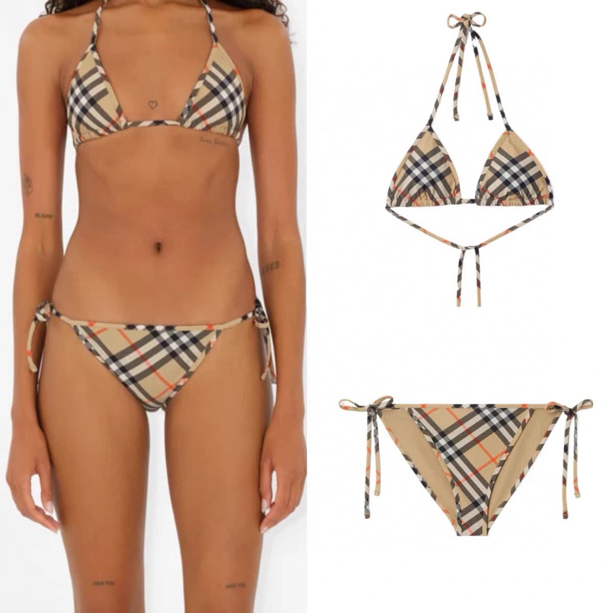 C24916 Balmain swimsuit – New model from Balmain’s boutique, split design 😍🥰 Suitable for various swimming scenarios 🏊♀️ At the beach, swimming pools, hot springs, water parks, and rafting trips – all are perfect 😌 It can also be worn with inner clothes. — image 1
