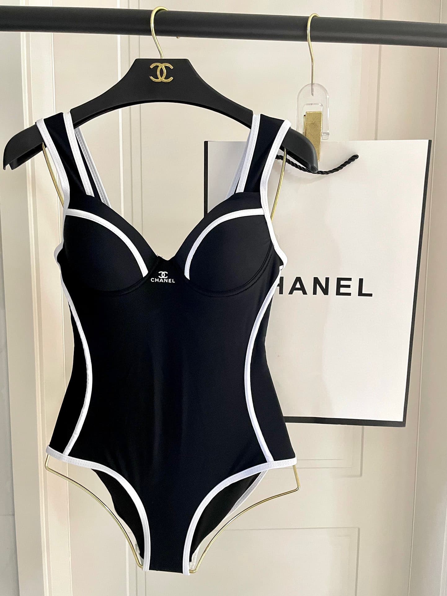 C24883 Chanel swimsuits – Chanel’s new swimsuits 😍🥰 These swimsuits are suitable for various situations 🏊♀️ Whether it’s by the sea, in a swimming pool, at hot springs, or in water parks – they work perfectly 😌 They can also be worn with inner clothes. T — image 1