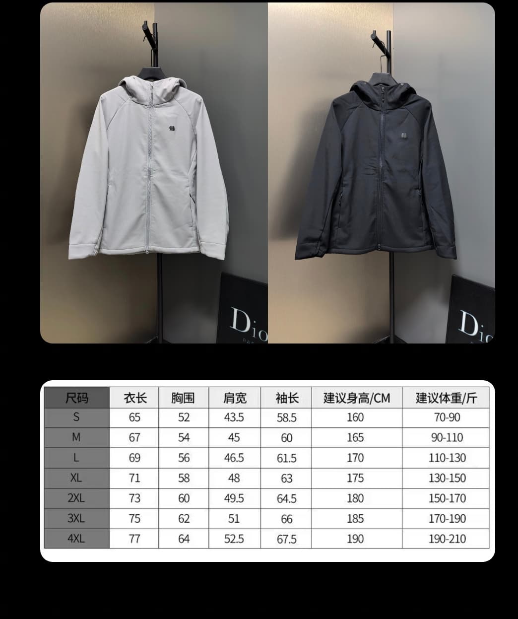 C12510 Size chart