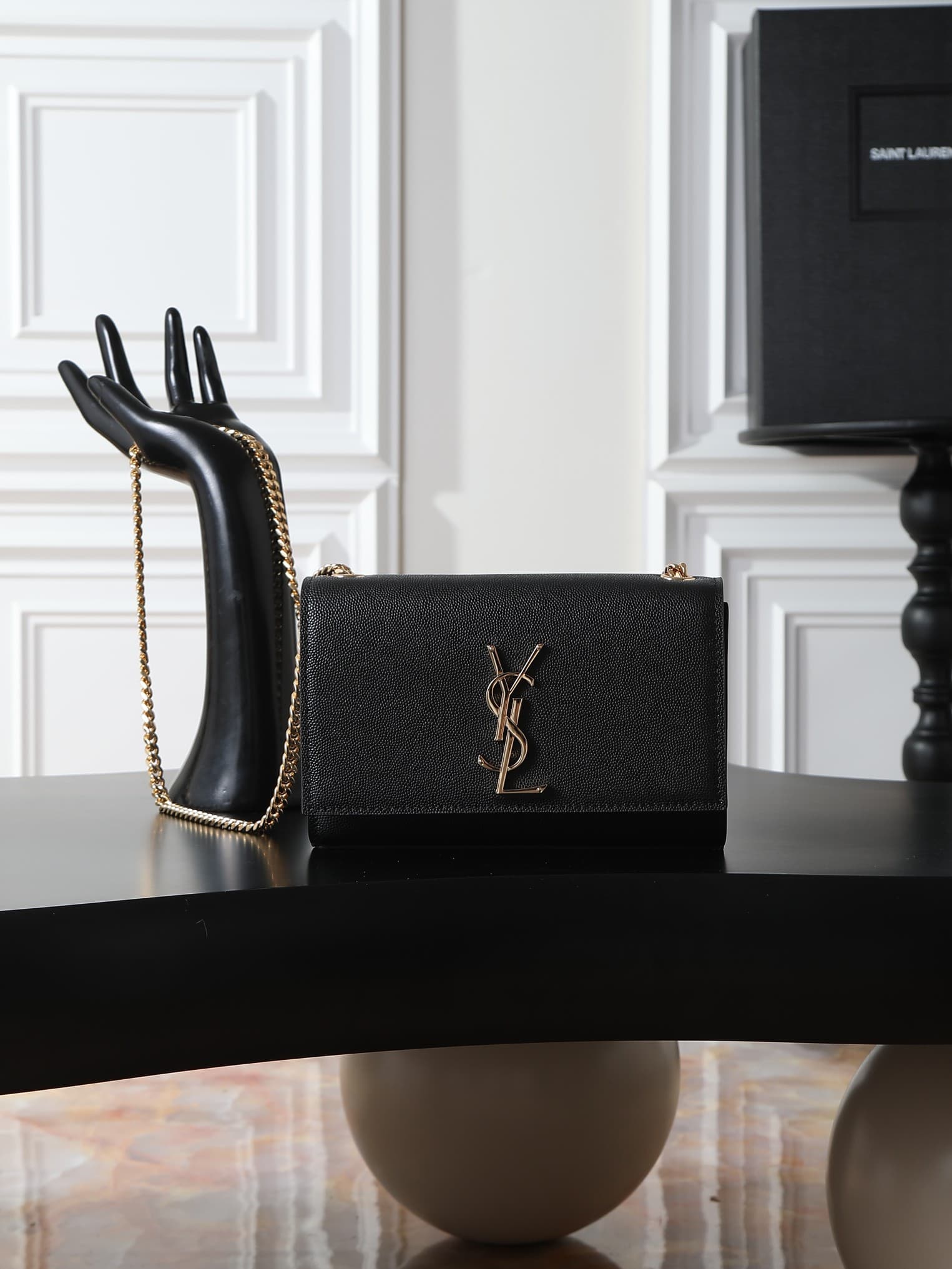 C8418 Black Caviar Gold Buckle·20cm — image 1