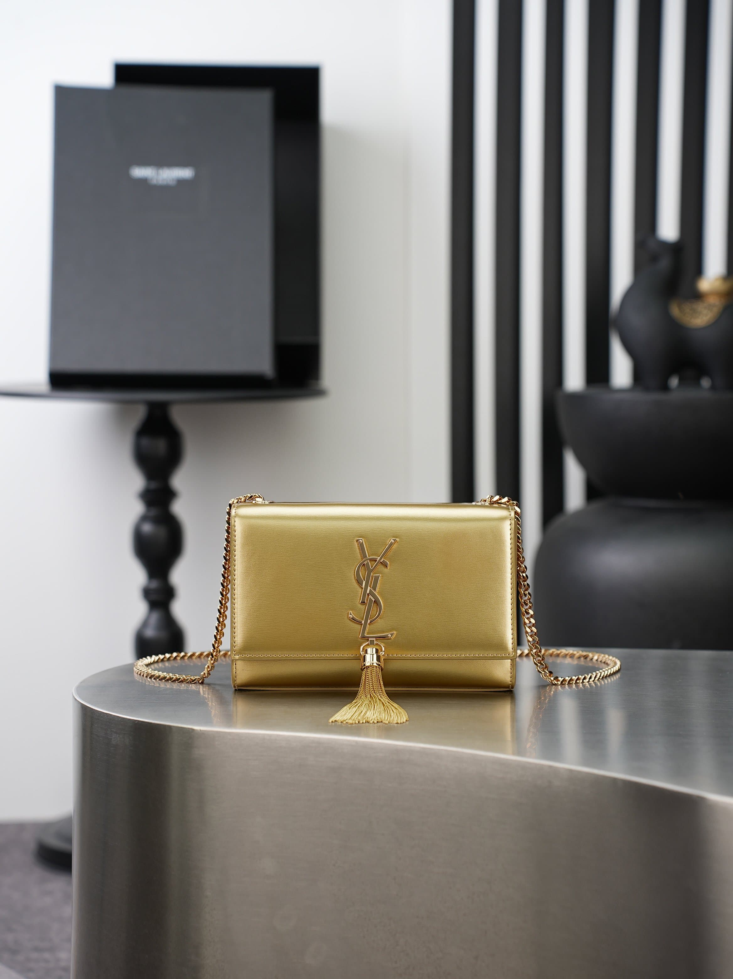 C8456 Golden gold buckle tassels·20cm — image 1