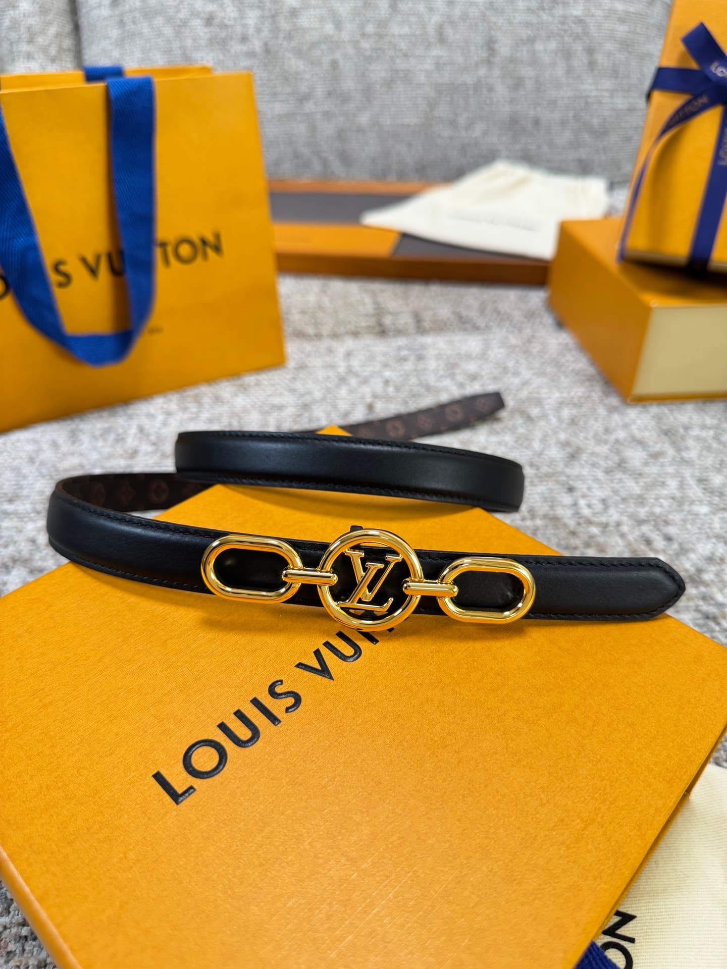 C32986 Louis Vuitton LV Belt BLOOM Series – Original hardware, delicate hand-painted edges, soft and comfortable, wide 2.0 — image 1