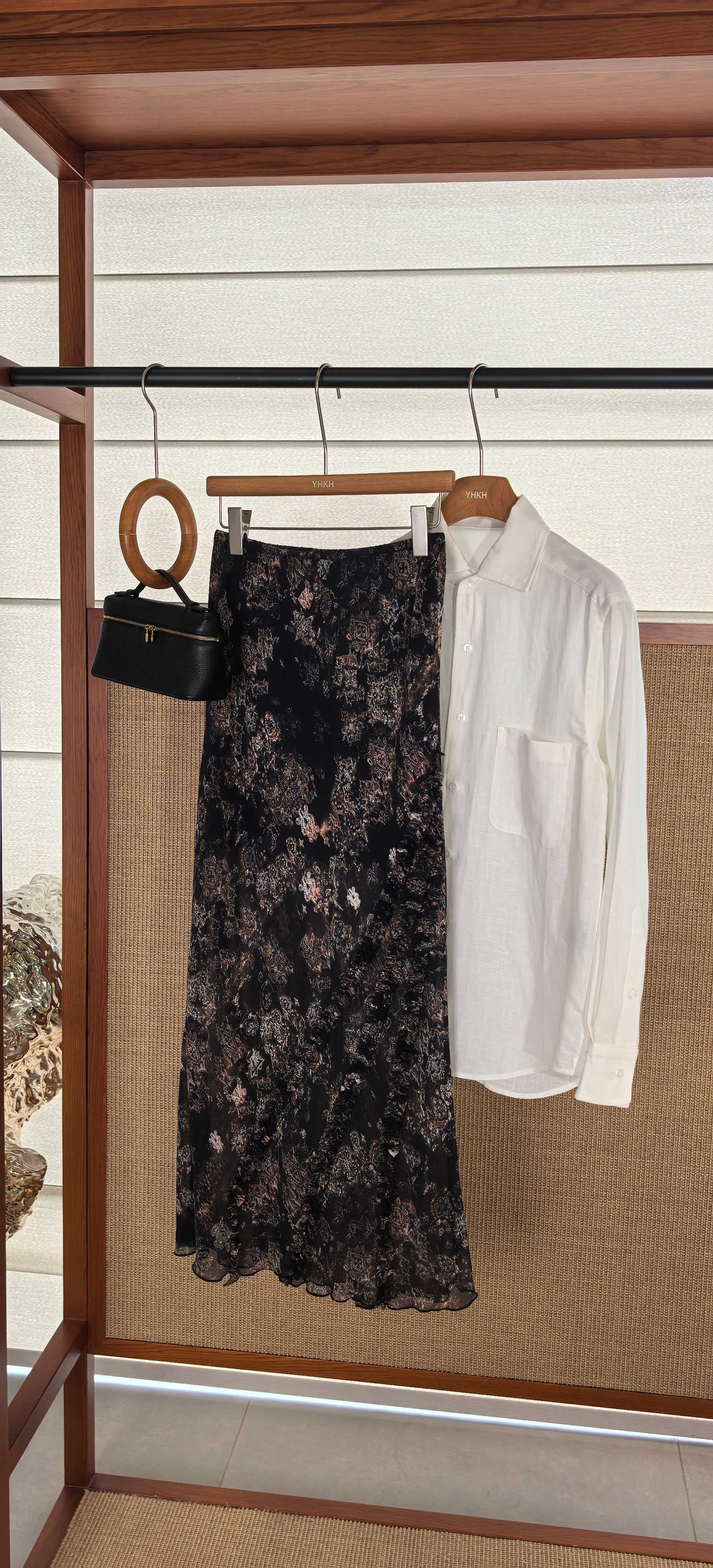 C18466 New design-inspired floral fishtail midriff skirt — image 1