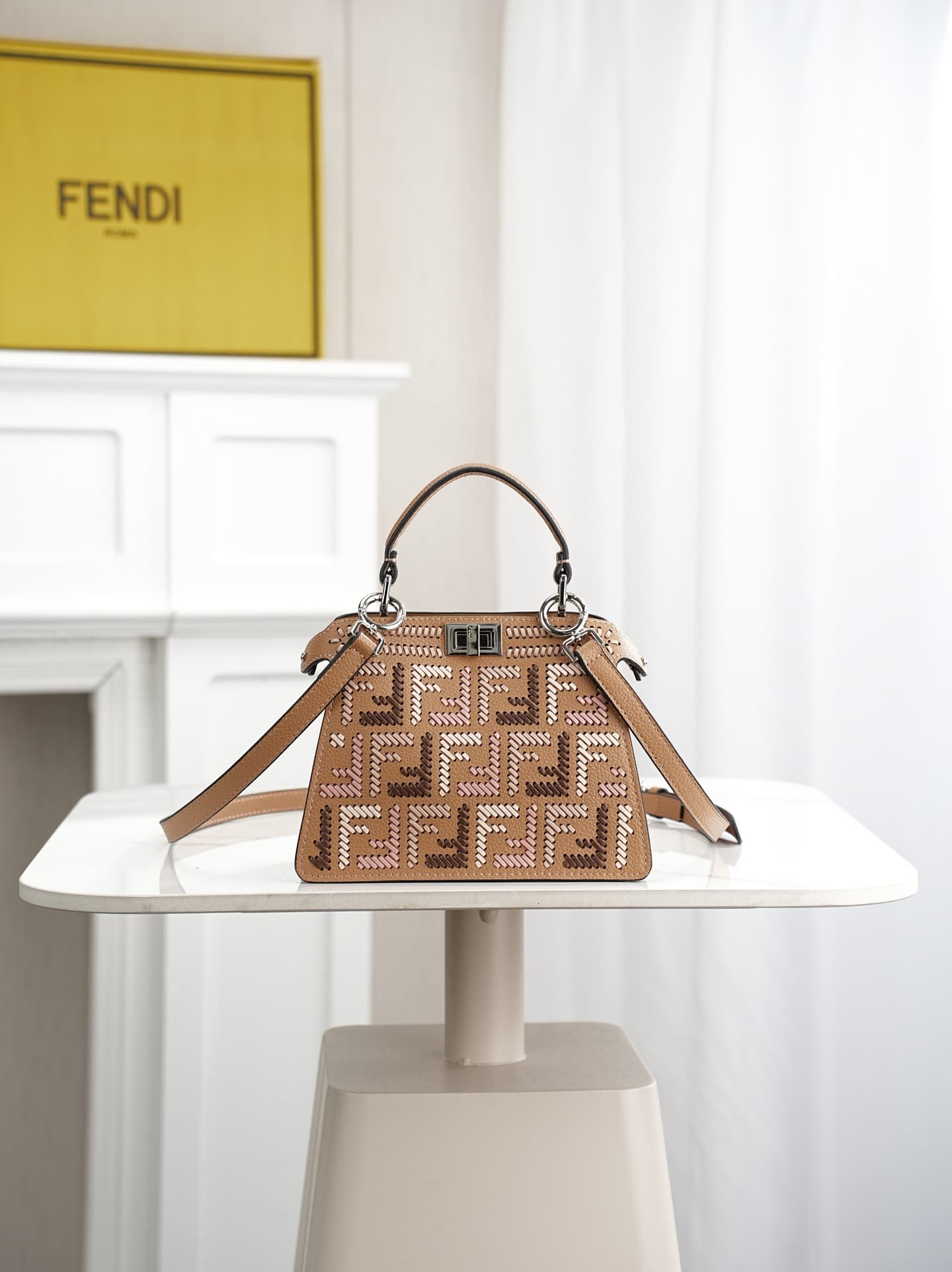 C2883 ~Model 33208 ✨ This iconic Peekaboo iseeu handbag features a compact design. It is crafted from the same color tone as 306, using hand-stitched seams, reflecting the traditional Selleria craftsmanship. 🔥 Made from high-quality pigeon-gray Cuoio Roma — image 1