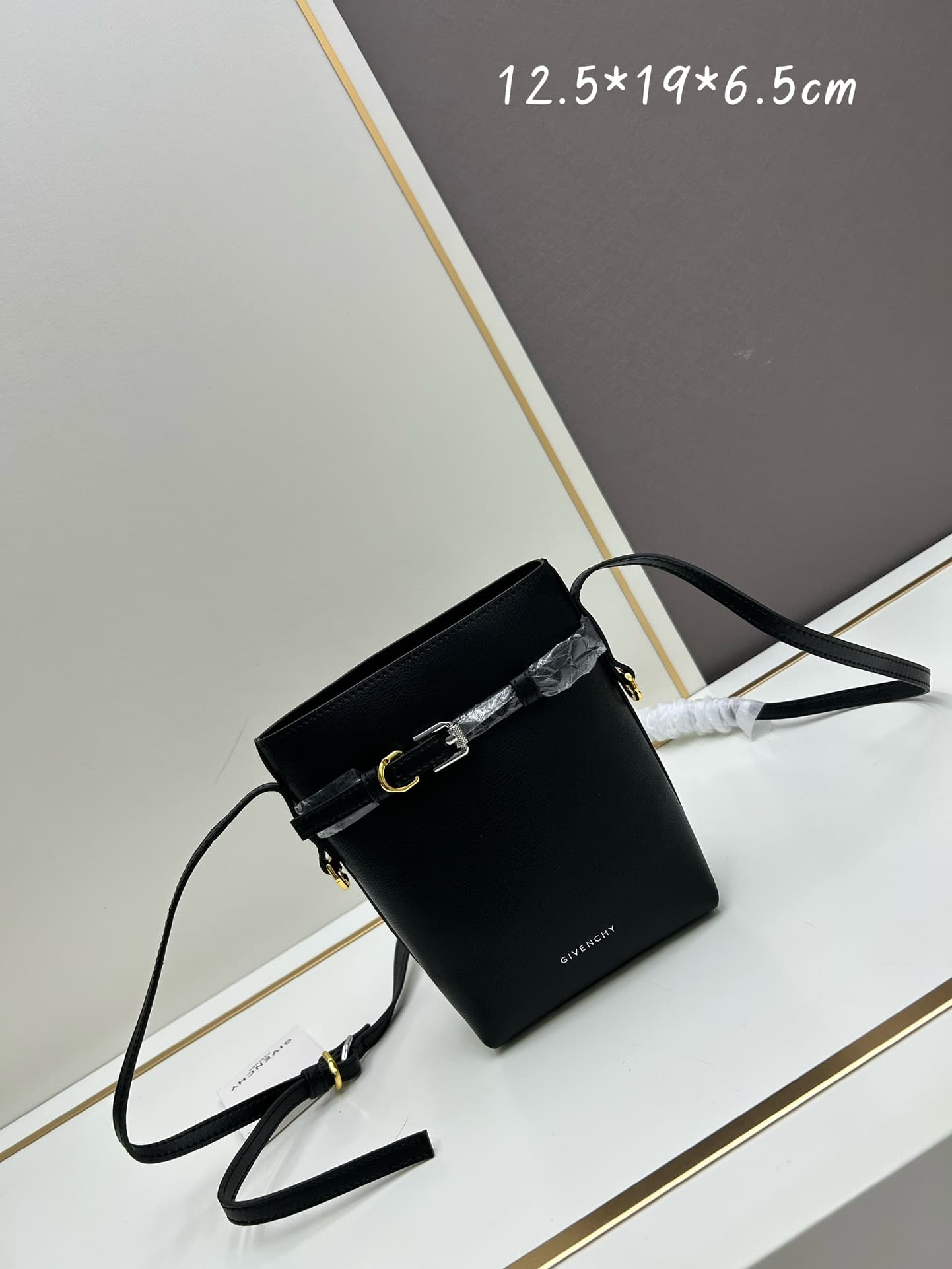 C3175 Giovanni 2024 New Model Phone Bag, Fufu Bag – Lightly tanned cowhide phone bag — image 1